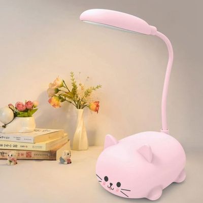 lampe-de-chevet-enfant-chat-rose-USB