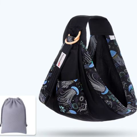 porte-bébé-ergonomique-noir-avec-feuille