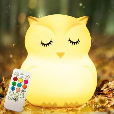 veilleuse-bébé-hibou-télécommandé
